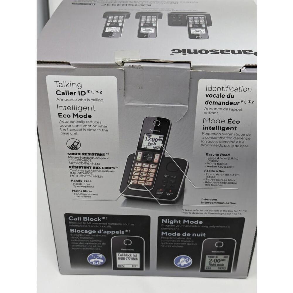 Panasonic KX-TGD393C 3-Headset Phone-Preowned Tested Works - Picture 12 of 12